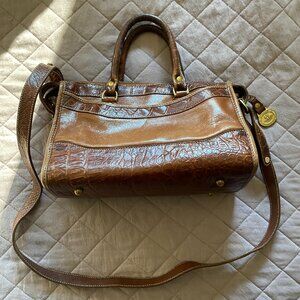 Vintage Brahmin Brown Leather Handbag